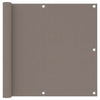 Écran de balcon Vidaxl 90x300 cm Oxford tissu taupe
