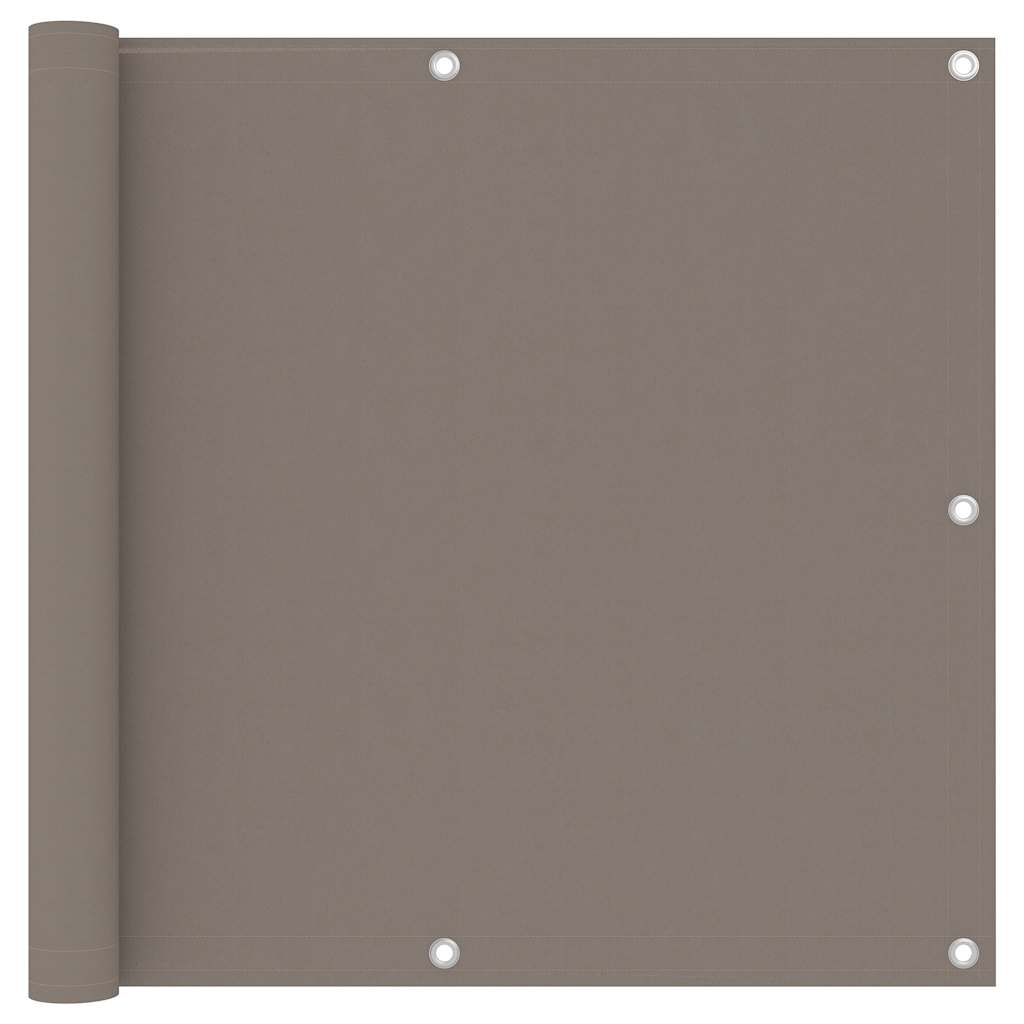 Écran de balcon Vidaxl 90x300 cm Oxford tissu taupe