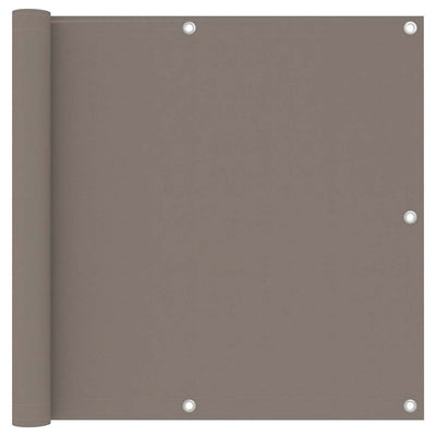 Écran de balcon Vidaxl 90x300 cm Oxford tissu taupe