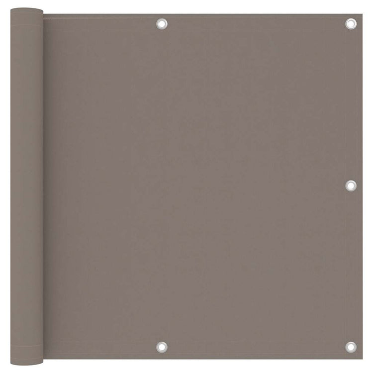 Écran de balcon Vidaxl 90x300 cm Oxford tissu taupe
