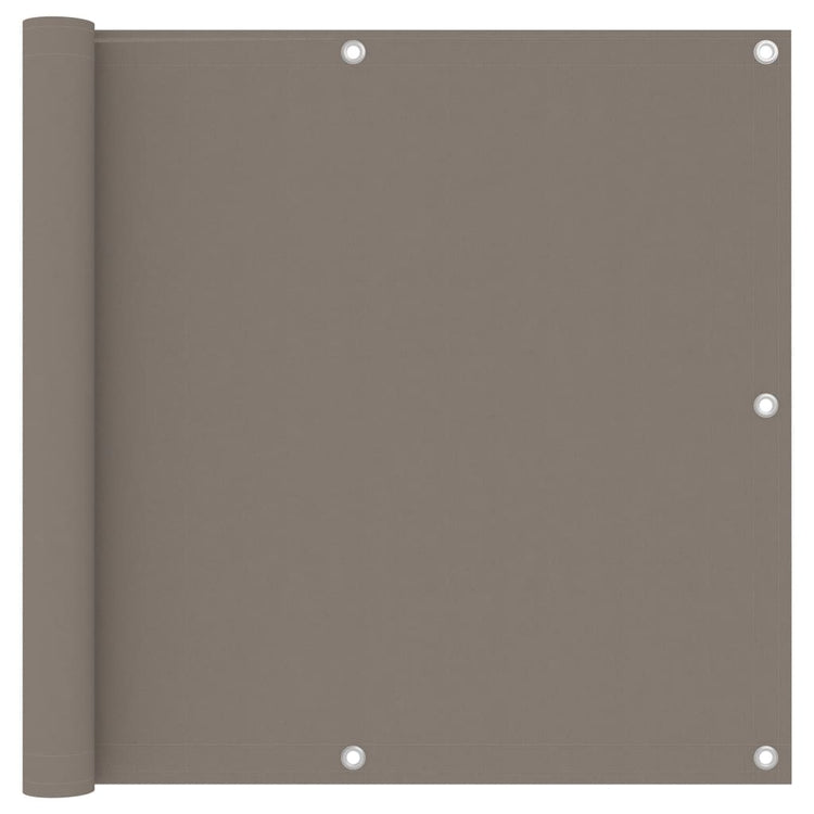 Écran de balcon Vidaxl 90x400 cm Oxford tissu taupe