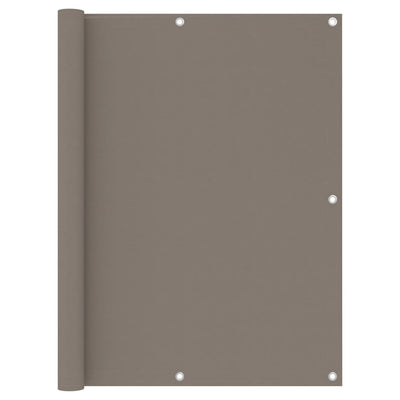 Écran de balcon Vidaxl 120x300 cm Oxford tissu taupe