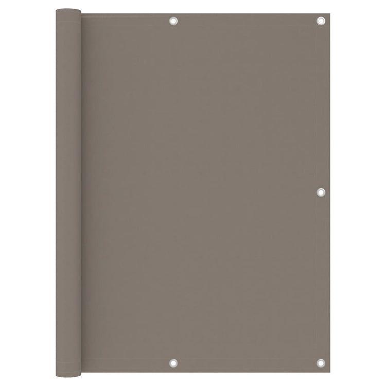 Écran de balcon Vidaxl 120x300 cm Oxford tissu taupe