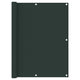 Écran de balcon Vidaxl 120x300 cm Oxford tissu vert foncé
