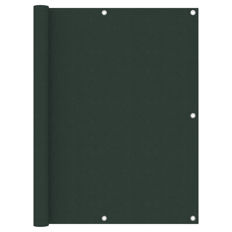 Écran de balcon Vidaxl 120x400 cm Oxford tissu vert foncé