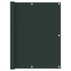 Écran de balcon Vidaxl 120x600 cm Oxford tissu vert foncé