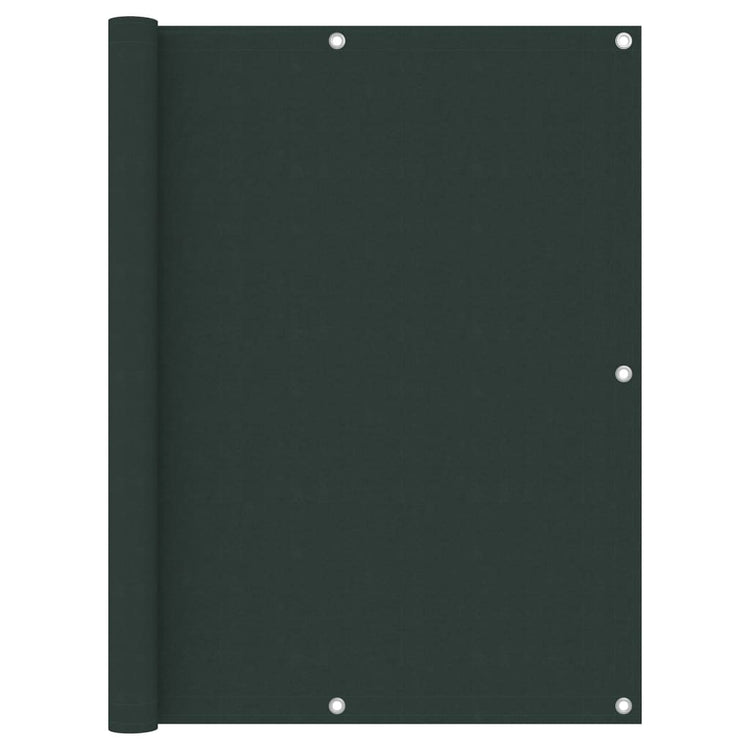Écran de balcon Vidaxl 120x600 cm Oxford tissu vert foncé