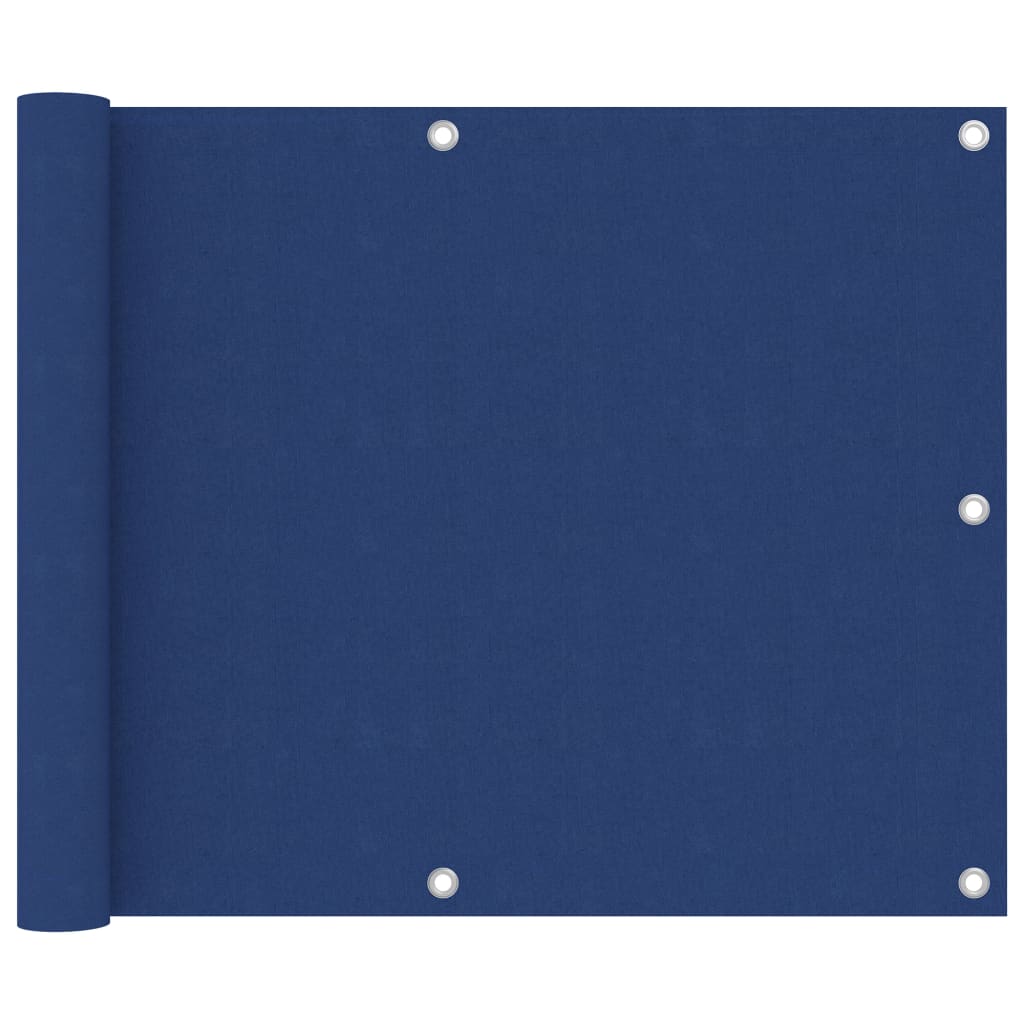 Écran de balcon Vidaxl 75x300 cm Oxford tissu bleu