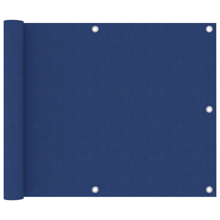 Écran de balcon Vidaxl 75x300 cm Oxford tissu bleu