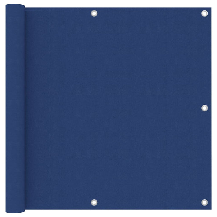 Écran de balcon Vidaxl 90x400 cm Oxford tissu bleu