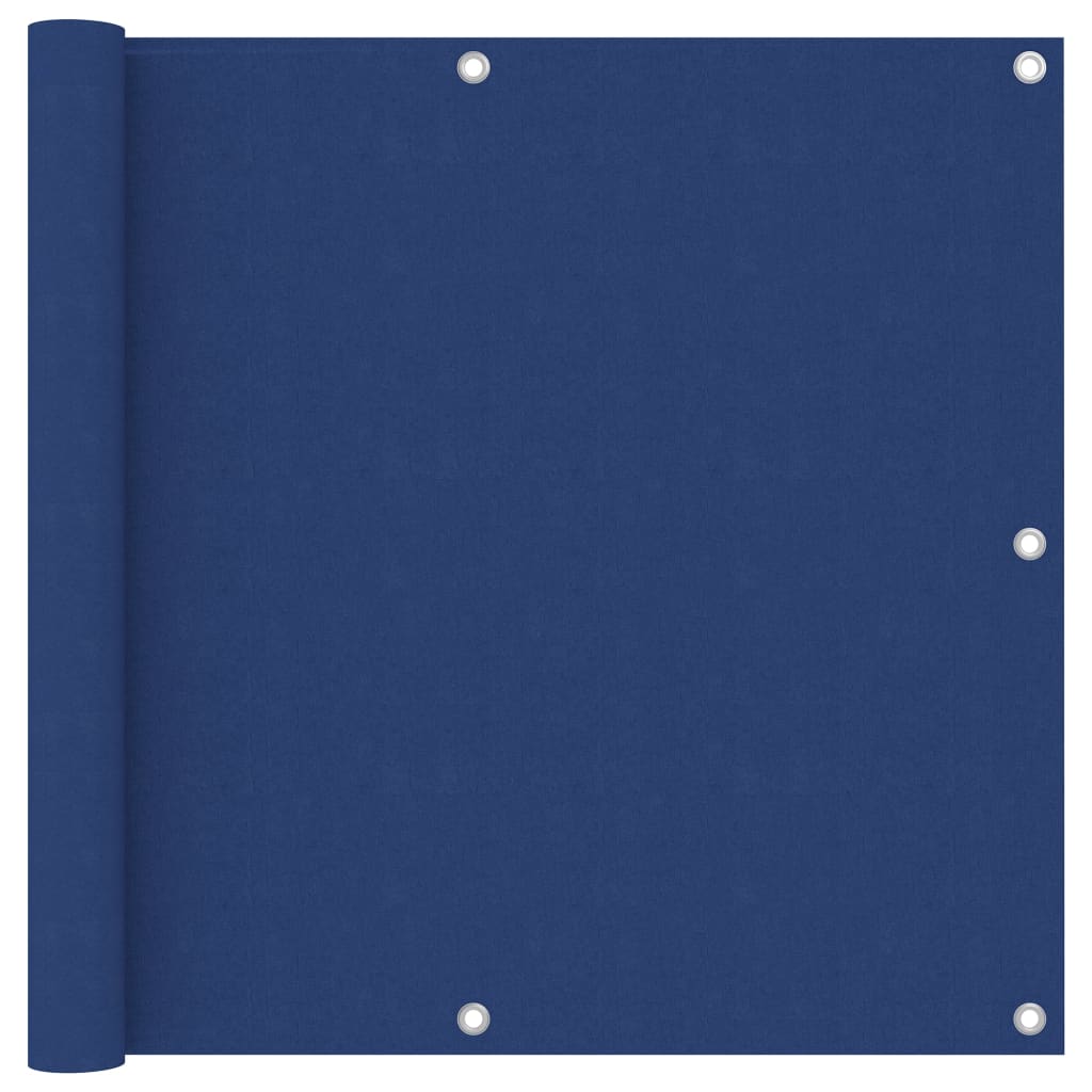 Écran de balcon Vidaxl 90x600 cm Oxford tissu bleu