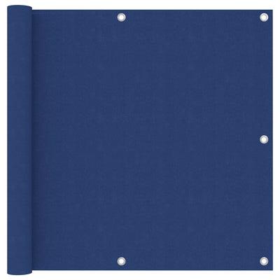 Écran de balcon Vidaxl 90x600 cm Oxford tissu bleu