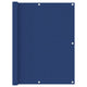 Écran de balcon Vidaxl 120x400 cm Oxford tissu bleu