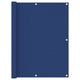 Écran de balcon Vidaxl 120x600 cm Oxford tissu bleu