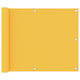 Vidaxx paravent de balcon 75x600 cm tissu oxford jaune