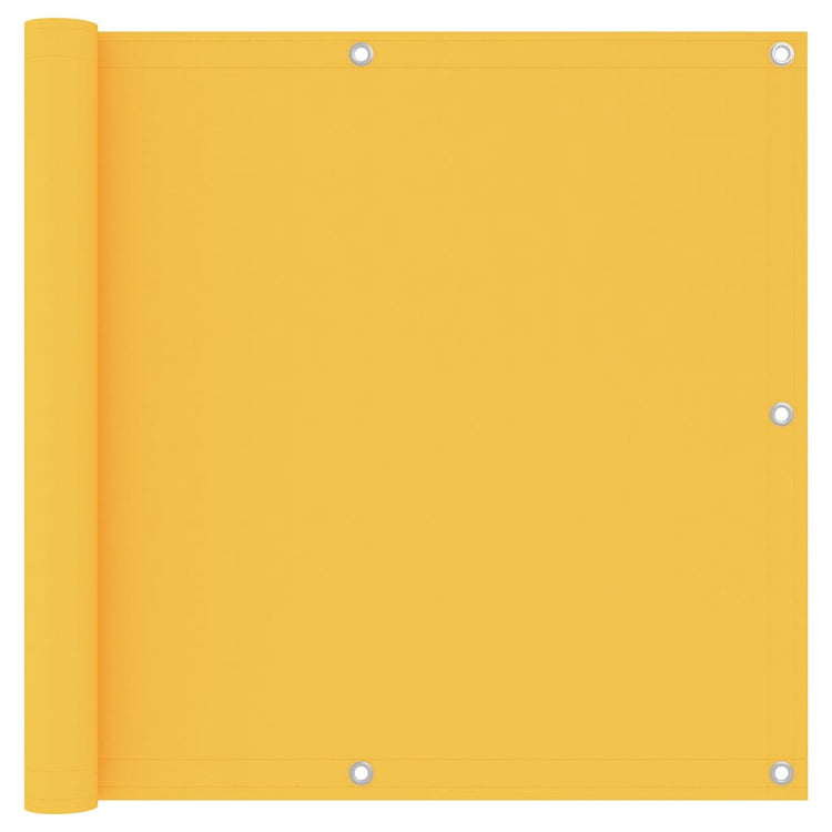 Écran de balcon Vidaxl 90x300 cm Oxford Fabric Jaune