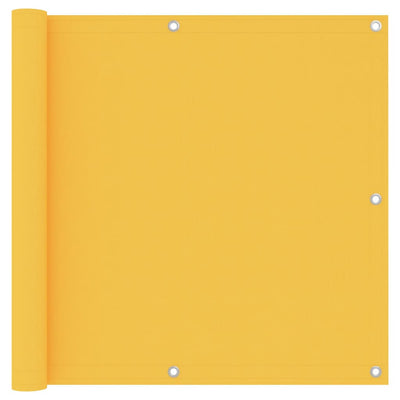 Écran de balcon Vidaxl 90x400 cm Oxford Fabric jaune