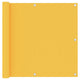 Écran de balcon Vidaxl 90x600 cm Oxford Fabric jaune