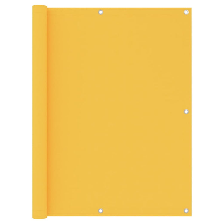 Écran de balcon Vidaxl 120x400 cm Oxford Fabric Jaune