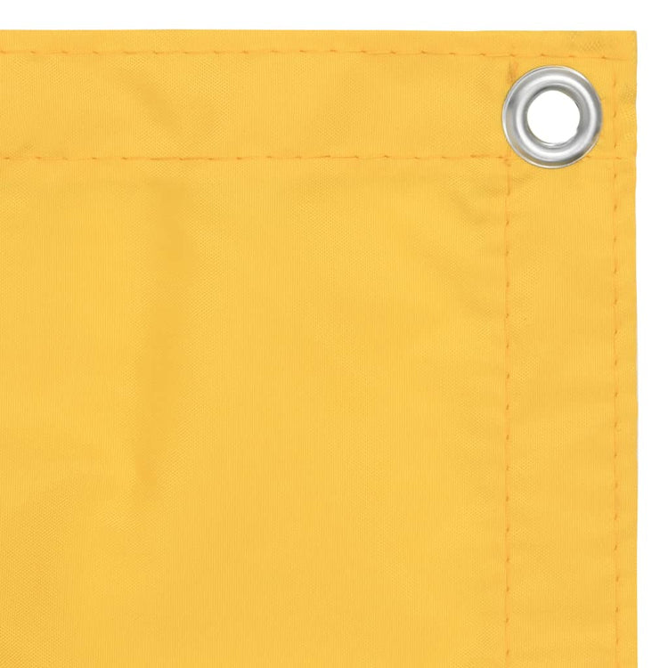 Écran de balcon Vidaxl 120x400 cm Oxford Fabric Jaune