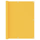 Écran de balcon Vidaxl 120x500 cm Oxford Fabric Jaune