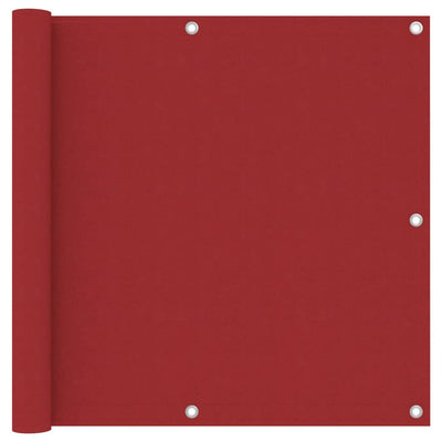 Écran de balcon Vidaxl 90x300 cm Oxford Fabric Red