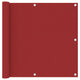 Vidaxx paravent de balcon 90x600 cm tissu oxford rouge