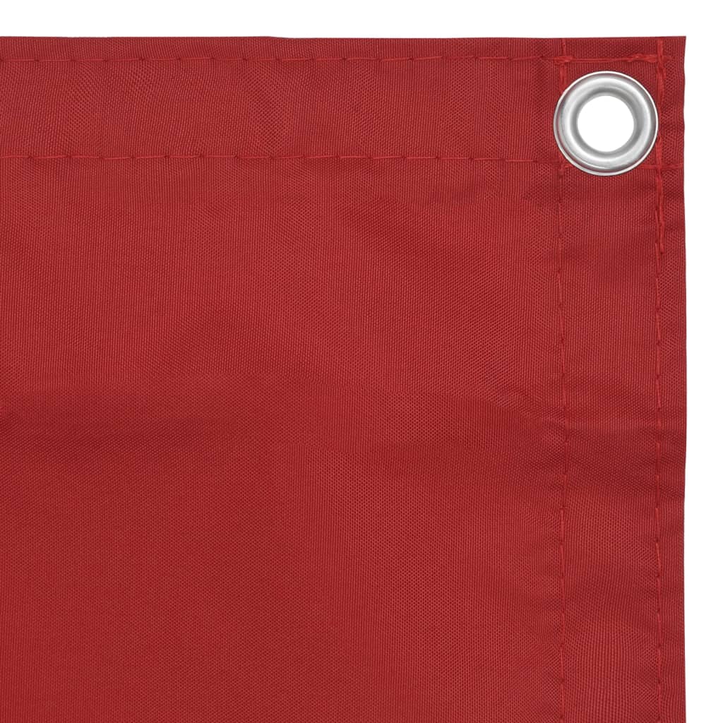Écran de balcon Vidaxl 120x300 cm Oxford tissu rouge