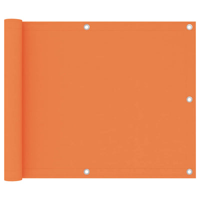 Écran de balcon Vidaxl 75x300 cm Oxford Fabric Orange