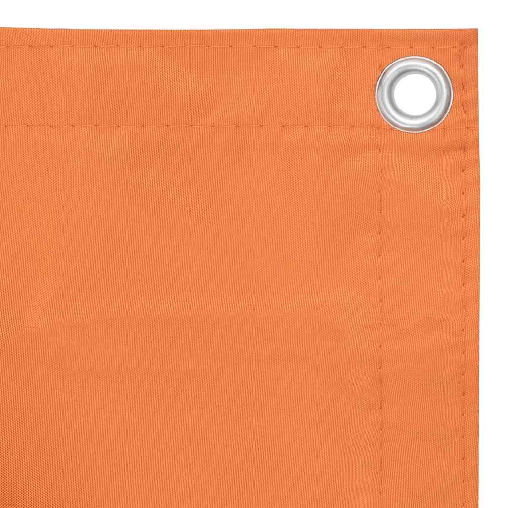Écran de balcon Vidaxl 75x300 cm Oxford Fabric Orange