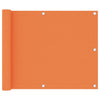 Écran de balcon Vidaxl 75x500 cm Oxford Fabric Orange
