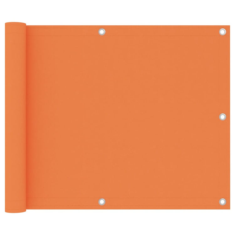 Écran de balcon Vidaxl 75x500 cm Oxford Fabric Orange