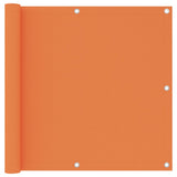 Écran de balcon Vidaxl 90x500 cm Oxford Fabric Orange - afbeelding 1