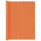 Écran de balcon Vidaxl 120x300 cm Oxford Fabric Orange