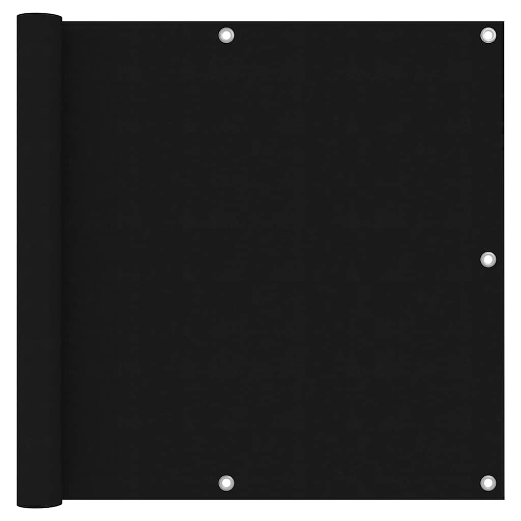 Écran de balcon Vidaxl 90x300 cm Oxford tissu noir