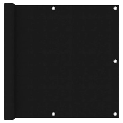 Écran de balcon Vidaxl 90x300 cm Oxford tissu noir