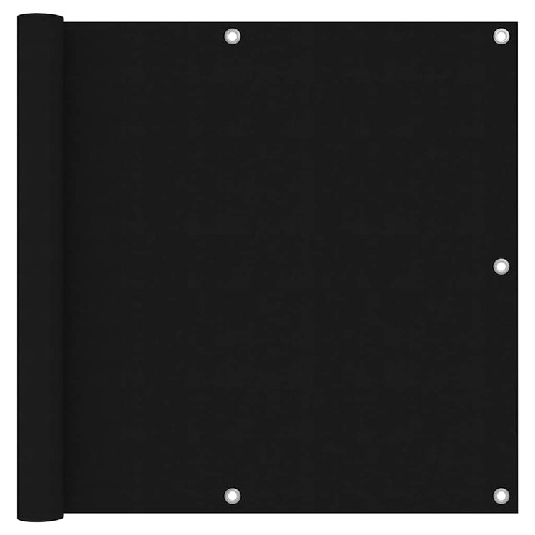 Écran de balcon Vidaxl 90x300 cm Oxford tissu noir
