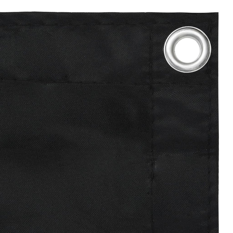 Écran de balcon Vidaxl 120x300 cm Oxford tissu noir