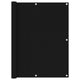 Écran de balcon Vidaxl 120x600 cm Oxford tissu noir