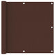 Écran de balcon Vidaxl 90x300 cm Oxford tissu brun