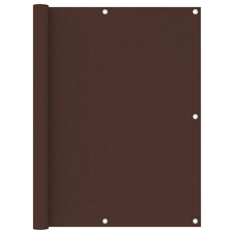 Écran de balcon Vidaxl 120x300 cm Oxford tissu brun