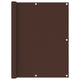 Écran de balcon Vidaxl 120x400 cm Oxford tissu brun