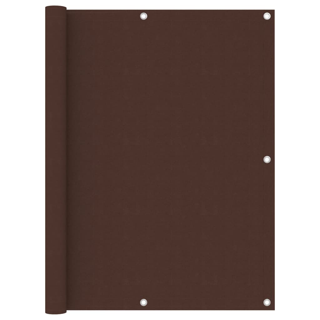Écran de balcon Vidaxl 120x600 cm Oxford tissu marron