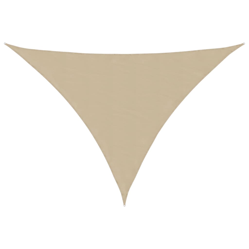 Vidaxl Sunshade triangulaire 3,5x3,5x4.9 m Oxford tissu beige