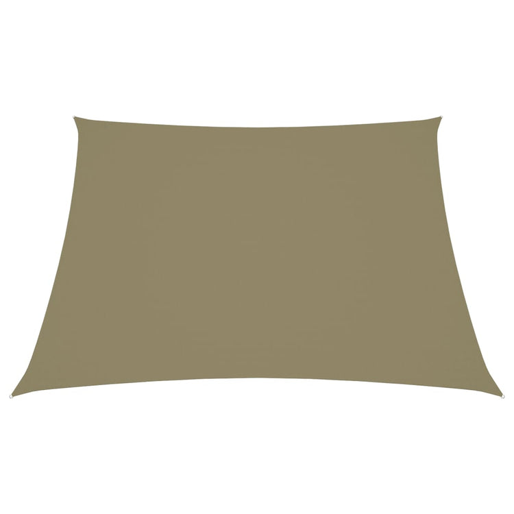 Vidaxl Sunshade Trapezium 4 5x4 M Oxford Fabric Beige
