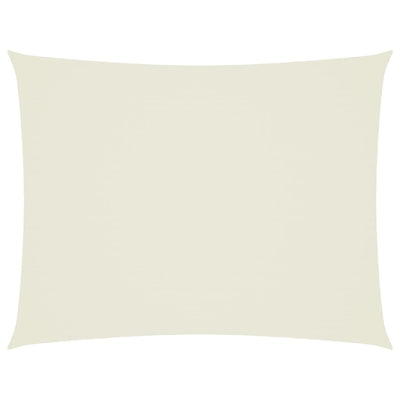 Vidaxl Sunshade Rectangular 3x4 M Oxford Tissu Cream -Colored