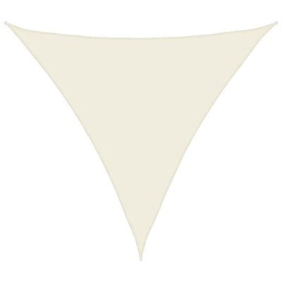 Vidaxl Sunshade triangulaire 4x4x4 m Oxford tissu crème -colored
