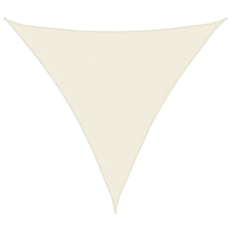 Vidaxl Sunshade triangulaire 4x4x4 m Oxford tissu crème -colored