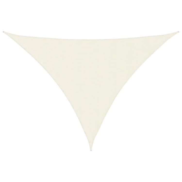 Vidaxl Sunshade triangulaire 5x7x7 m Oxford tissu crème -colored
