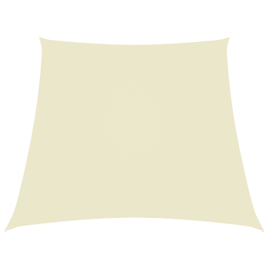 Vidaxl Zonnezeil Trapezium 3 5x4 M Oxford Tissu Cream -Colored